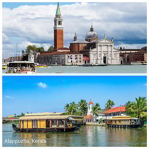 “The Venice of the East” can be found in the backwaters of Kerala